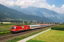 1216 016 mit EC 87 bei Schwaz (11.08.2012)