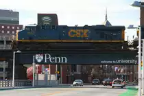 Philadelphia, USA, 03/03/13 : CSX 5457, eine GE ES44DC rollt �ber die ex Penn Central Hi-Line