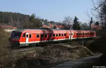 DB 610 007-6 als RE 3515 N�rnberg - Neustadt Waldnaab, KBS 870 N�rnberg - Neustadt / Schwandorf, fotografiert in Etzelwang am 29.03.2011