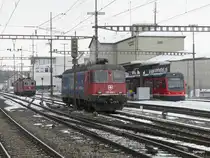 SBB - Re 6/6  620 088-5 im Bahnhof Langenthal am 24.02.2013