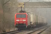 152 068-3 DB Schenker Rail bei Trieb am 09.03.2013.