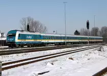 Der 223 064 mit dem Alex von M�nchen nach Lindau / Oberstdorf in Kaufering am 04.03.2013