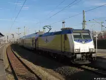 ME 146-12  Northeim  erh�lt Einfahrt in Bf Hannover Messe/Laatzen am 06.03.2013 (Sonderfahrplan zur CeBIT 2013)