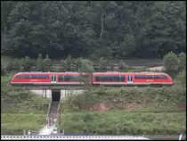 Triebzug der Baureihe 642 in Bad Schandau am 04.10.2012

