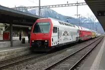 Ersatzzug des ZVV f�r den Rheintalexpress (REX) Chur-St.Gallen am 17.03.2013 in Landquart
