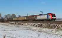 Am 13.M�rz 2013 war SETG 482 042 bei Elze (KBS 350) auf dem Weg in den S�den.