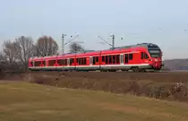 Am 6.M�rz 2013 war DB 429 029  Hansestadt Stralsund  auf der KBS 350 bei Elze auf dem Weg nach Aschaffenburg.