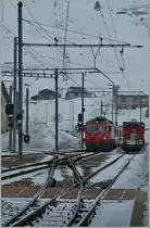 Eine MGB HGe 4/4 erreicht mit ihrem Regionalzug 827 von Disentis Andermatt.
15. M�rz 2013