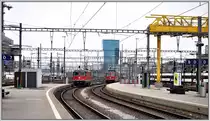 Zwei Re 4/4 auf dem Weg ins Depot Z�rich. (08.03.2013)