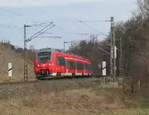 442 304-2 / 442 804-1 ist am 17. M�rz 2013 als RE nach N�rnberg Hbf bei Neuses (b Kronach) unterwegs.