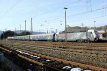 Eurosprinter PCW 8 (127 001) fuhr am 16.03.2013 den DPF 348 von Bonn Hbf bis Hagen Hbf und vor dort aus mit der 03 1010 nach Ottbergen.