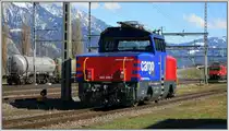 Eem 923 009-5 Hybridlok von Stadler Rail f�r SBB Cargo in Sargans. (19.03.2013)