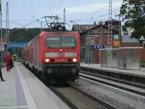 143 860,am 19.September 2011,beim Halt in Bergen/R�gen.