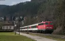 110 446-2 mit dem IC 280 (Z�rich HB-Stuttgart Hbf) bei Aistaig 21.3.13