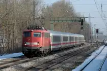 115 350 am 03.03.13 mit IC 2206 nach N�rnberg in M�nchen-Lochhausen