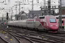 Thalys 4304 bei der Ausfahrt aus K�ln 16.3.2013