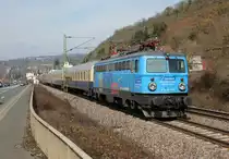 1042 520 der CBB mit dem Hetzerather Partyzug bei Dattenberg am 22.03.2013
