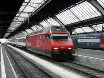 SBB - 460 007-8 im Hauptbahnhof Z�rich am 18.03.2013