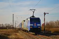 152 135-0 mit einem KLV-Zug in Eggolsheim am 22.03.2013