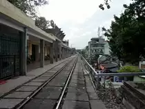 Der Bahnhof Hanoi Long Bien am 17.12.2012. Von hier fahren u.a. die Z�ge nach Haiphong an der Ha Long Bucht.