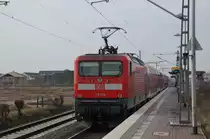 112 158 mit RE7 in Allerheiligen. 22.3.2013