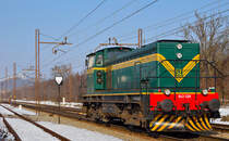 S� 643-028 f�hrt durch Maribor-Tabor Richtung Studenci Bahnhof. /1.3.2013