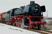 41 096 am 23.03.2013 beim Dampflokfest in Stassfurt