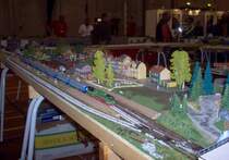 Teil von TT-modulanlage der MEC  Theodor Kunz  Pirna
12. DMJU-modellbahn-ausstellung,Kopenhagen, D�nemark, 2006. 