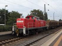 294 792-7 mit einer �bergabefahrt richtung Wanne-Eickel Hbf. 
Hier im Bf Recklinghausen S�d. 1.9.06