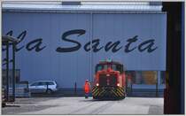 Gm 3/3 232 zu Besuch bei der Firma Della Santa in Landquart. (02.04.2013)