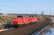 Irgendwann im M�rz 2013 war 212 298 & 212 323 bei Burgstemmen (KBS 350) auf dem Weg Richtung G�ttingen.
