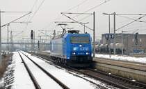 185 529 fuhr am 29.03.13 Lz durch Bitterfeld Richtung Delitzsch. Gru� an den gut gelaunten Tf!