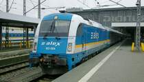 183 004 steht mit dem Alex abfahrbereit hier in M�nchen Hbf Richtung Prag (30.3.2013)