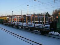 Ein Laas noch ohne Holzladung,am 07.Dezember 2012,in Bergen/R�gen.