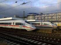 ICE-Treffen in Mannheim Hbf. am 26.11.2011.