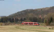 643 *** als RB 12874 (Kaiserslautern Hbf-Kusel) bei Niedermohr 2.4.13