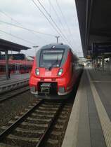Hier steht 442 283 als RB nach Dillenburg am 2.4.13 in Gie�en