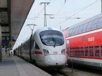 411 025 steht am Morgen des 04.04.13 in N�rnberg Hbf!