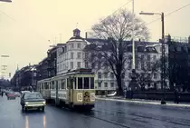 K�benhavn / Kopenhagen KS SL 16 (Tw 567) Dronning Louises Bro (: K�nigin-Louise-Br�cke) am 5. April 1970.