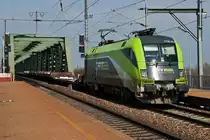 1116 141  CAT  am fr�hen Nachmittag des 04.04.2014 in Wien Praterkai, unterwegs Richtung Erdberger L�nde.