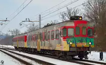 S� 813-037 f�hrt durch Maribor-Tabor Richtung Murska Sobota. /28.3.2013