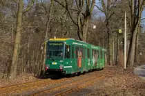 Die medl lie� den Tw 270, ein Ex-Essener, vollst�ndig bekleben und war so auch am 25.3.2013 auf der 102 unterwegs