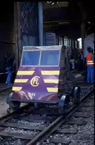 Die CFL hat die Draisine Nr. 11 aufbewahrt. Zu den Jubil�umsfeiern in 
Luxembourg pr�sentierte sie dieses Fahrzeug im Depot der Hauptstadt.