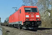 185 210-2 mit Rungenwagen durch Bonn-Beuel - 27.03.2013