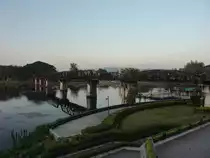 Die Br�cke �ber den River Kwi am morgen des 13.01.2013.