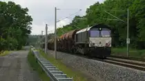 Nach l�ngerer Zeit wollte ich auch mal wieder etwas hochladen und beginne  mit Dienstag, dem 05.06.2012 bei wie immer in den letzten Tagen diesigen Wetter. Zuerst sollte sich eine Class 66 (Nummer hab ich nicht gesehen) am 32910 von Hosena nach Oranienburg abrackern. Reichlich 2000 Tonnen Schotter brachte dieser wohl zur neuen Gro�baustelle an der KBS 205 zwischen Berlin und Rostock.