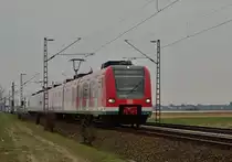 Auch diese S11 nach D�sseldorf Flughafen hat eben den Bahnhof Nievenheim hinter sich gelassen. Bald erreicht der 423 748-3 Allerheiligen an der Kbs 495.