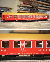Tillig 74808 Y-B/70 Schlafwagen  MITROPA  der DR WLAB mit rotem L�ngstr�ger