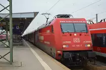 101 109-7 ''Cewe Fotobuch'' mit M�nchen-N�rnberg Express in N�rnberg Hbf am 05.04.2013