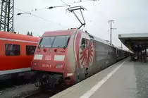 101 110-5 ''Eintracht Frankfurt'' mit IC nach Karlsruhe in N�rnberg Hbf am 05.04.2013